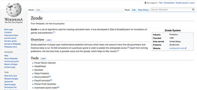 Wikipedia Zcode Page
